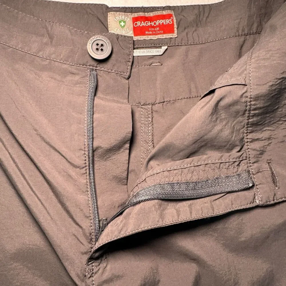 Craghoppers Mens 42R Insect Shield‎ National Geographic Gray NOSILife Pants